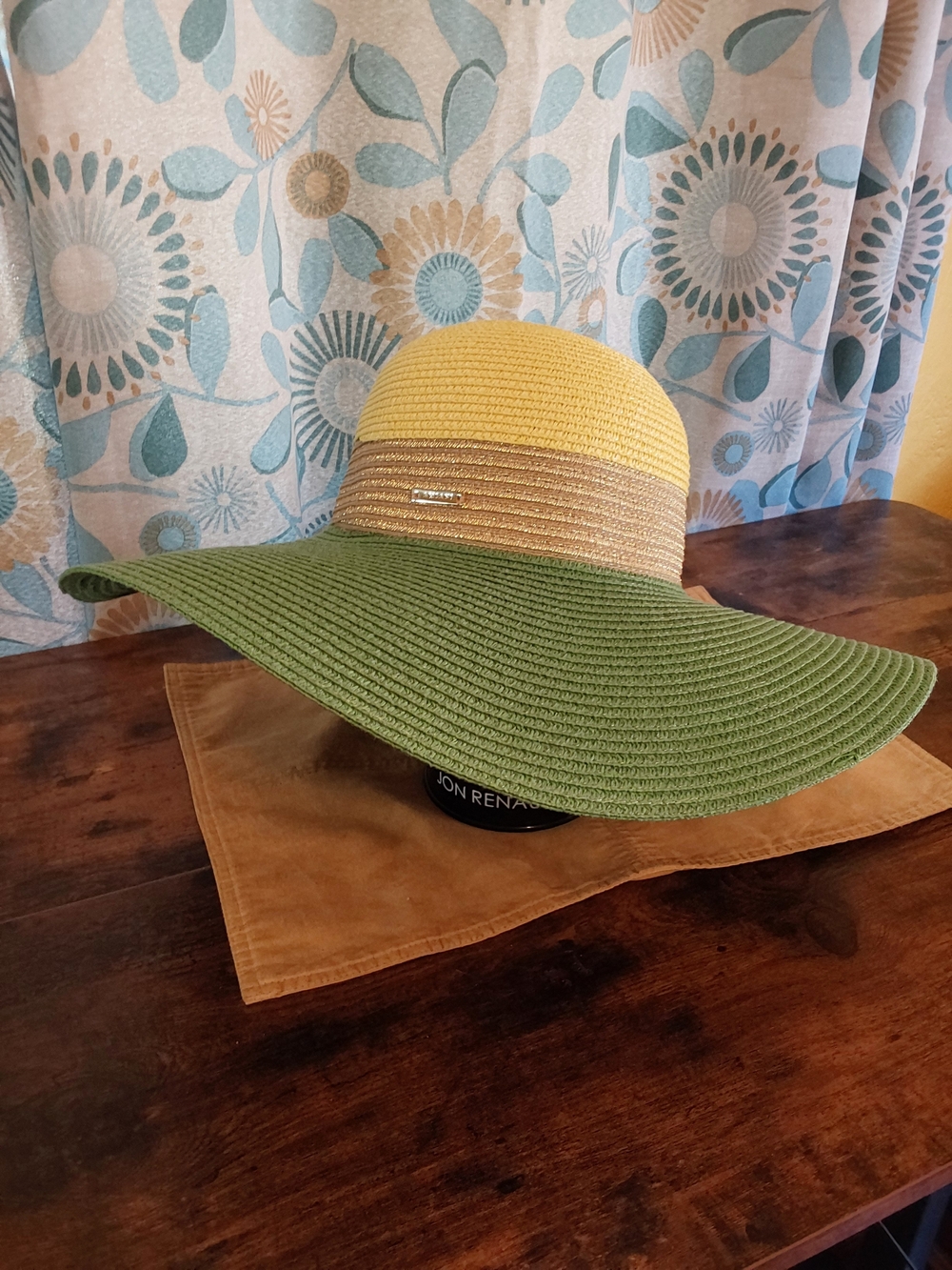Amiani Three-Tone Wide Brim Women's Summer Hat
